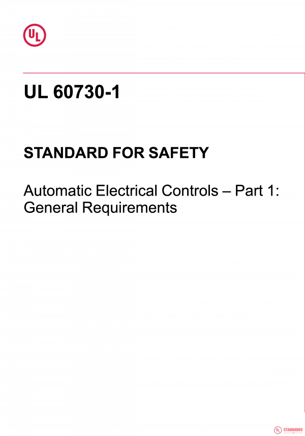 UL 60730-1 PDF UL 60730-1 PDF